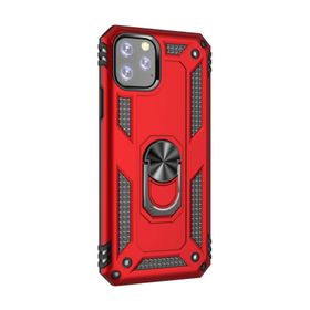 Microsonic Apple iPhone 8 Military Ring Holder Kırmızı Kılıf