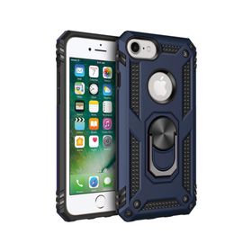 Microsonic Apple iPhone 8 Military Ring Holder Lacivert Kılıf