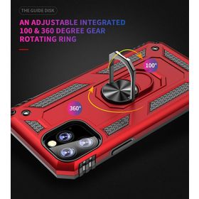 Microsonic Apple iPhone 8 Military Ring Holder Lacivert Kılıf