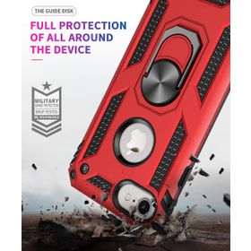 Microsonic Apple iPhone 8 Military Ring Holder Lacivert Kılıf