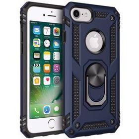 Microsonic Apple iPhone 8 Military Ring Holder Lacivert Kılıf