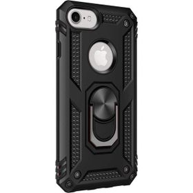 Microsonic Apple iPhone 8 Military Ring Holder Siyah Kılıf
