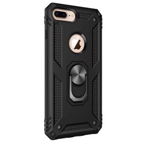 Microsonic Apple iPhone 8 Military Ring Holder Siyah Kılıf