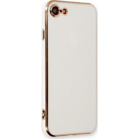 Microsonic Apple iPhone 8 Olive Plated Beyaz Kılıf