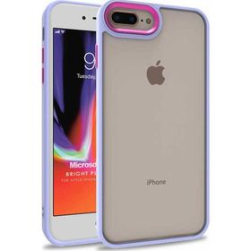 Microsonic Apple iPhone 8 Plus Bright Planet Lila Cep Telefonu Kılıfı