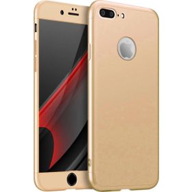 Microsonic Apple iPhone 8 Plus Double Dip 360 Protective Gold Kılıf