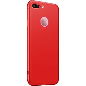 Microsonic Apple iPhone 8 Plus Double Dip 360 Protective Kırmızı Kılıf