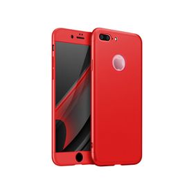 Microsonic Apple iPhone 8 Plus Double Dip 360 Protective Kırmızı Kılıf