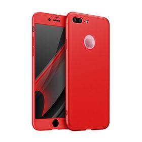 Microsonic Apple iPhone 8 Plus Double Dip 360 Protective Kırmızı Kılıf