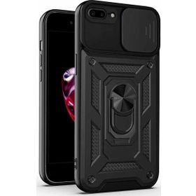 Microsonic Apple iPhone 8 Plus Impact Resistant Siyah Cep Telefonu Kılıfı