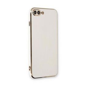 Microsonic Apple iPhone 8 Plus Olive Plated Beyaz Cep Telefonu Kılıfı