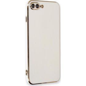 Microsonic Apple iPhone 8 Plus Olive Plated Beyaz Cep Telefonu Kılıfı