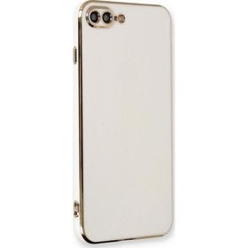 Microsonic Apple iPhone 8 Plus Olive Plated Beyaz Cep Telefonu Kılıfı