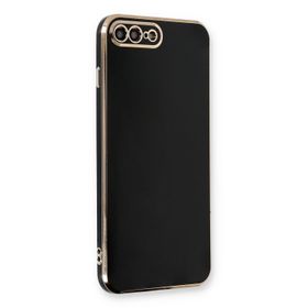 Microsonic Apple iPhone 8 Plus Olive Plated Siyah Cep Telefonu Kılıfı
