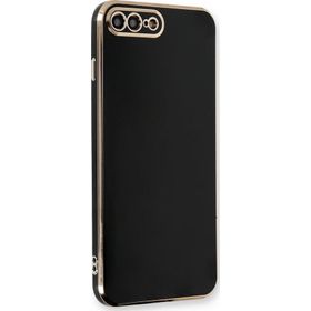 Microsonic Apple iPhone 8 Plus Olive Plated Siyah Cep Telefonu Kılıfı