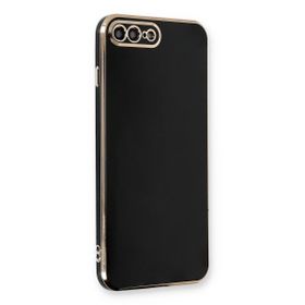 Microsonic Apple iPhone 8 Plus Olive Plated Siyah Cep Telefonu Kılıfı
