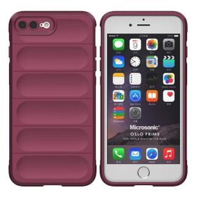 Microsonic Apple iPhone 8 Plus Oslo Prime Bordo Cep Telefonu Kılıfı