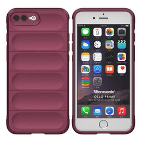 Microsonic Apple iPhone 8 Plus Oslo Prime Kırmızı Cep Telefonu Kılıfı