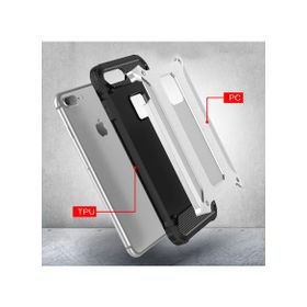 Microsonic Apple iPhone 8 Plus Rugged Armor Siyah Kılıf