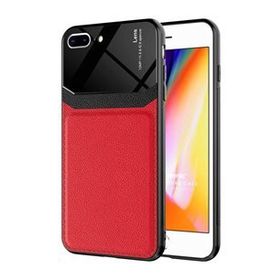 Microsonic Apple iPhone 8 Plus Uniq Leather Kırmızı Cep Telefonu Kılıfı