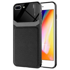 Microsonic Apple iPhone 8 Plus Uniq Leather Siyah Cep Telefonu Kılıfı