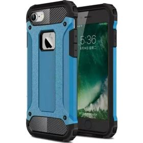 Microsonic Apple İphone 8 Rugged Armor Mavi Cep Telefonu Kılıfı