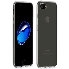 Microsonic Apple iPhone 8 Transparent Soft Beyaz Kılıf