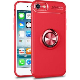 Microsonic Apple iPhone SE 2022 Kickstand Ring Holder Kırmızı Telefon Kılıfı