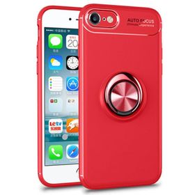 Microsonic Apple iPhone SE 2022 Kickstand Ring Holder Kırmızı Telefon Kılıfı