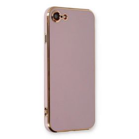 Microsonic Apple iPhone SE 2022 Kilif Olive Plated Lila Cep Telefonu Kılıfı