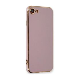 Microsonic Apple iPhone SE 2022 Kilif Olive Plated Lila Cep Telefonu Kılıfı