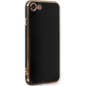 Microsonic Apple iPhone SE 2022 Olive Plated Siyah Cep Telefonu Kılıfı