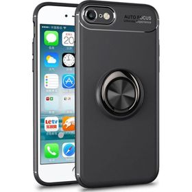 Microsonic Apple iPhone SE 2022 Ring Siyah Cep Telefonu Kılıfı