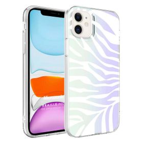 Microsonic Apple iPhone Uyumlu 12 Braille Feel Desenli Zebra Cep Telefonu Kılıfı