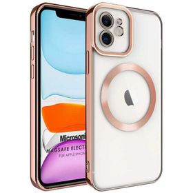 Microsonic Apple iPhone Uyumlu 12 Magsafe Luxury Electroplate Cep Telefonu Kılıfı