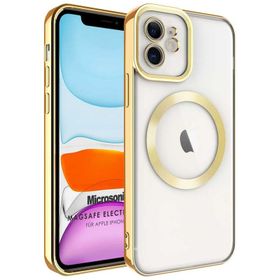 Microsonic Apple iPhone Uyumlu 12 Magsafe Luxury Electroplate Cep Telefonu Kılıfı