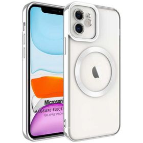 Microsonic Apple iPhone Uyumlu 12 Magsafe Luxury Electroplate Cep Telefonu Kılıfı