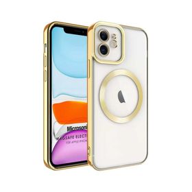 Microsonic Apple iPhone Uyumlu 12 Magsafe Luxury Electroplate Cep Telefonu Kılıfı