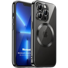Microsonic Apple iPhone Uyumlu 12 Pro Max Magsafe Luxury Electroplate Cep Telefonu Kılıfı