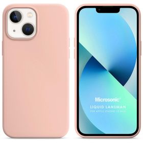 Microsonic Apple iPhone Uyumlu 13 Mini Liquid Lansman Silikon Cep Telefonu Kılıfı