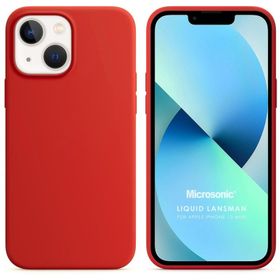 Microsonic Apple iPhone Uyumlu 13 Mini Liquid Lansman Silikon Cep Telefonu Kılıfı