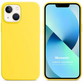 Microsonic Apple iPhone Uyumlu 13 Mini Liquid Lansman Silikon Cep Telefonu Kılıfı