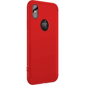 Microsonic Apple iPhone X Kırmızı Double Dip 360 Protective Kılıf