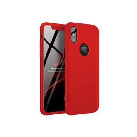 Microsonic Apple iPhone X Kırmızı Double Dip 360 Protective Kılıf