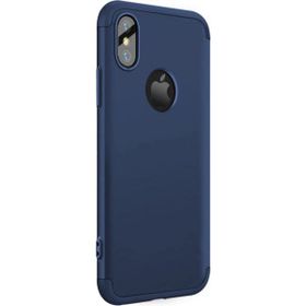 Microsonic Apple iPhone X Lacivert Double Dip 360 Protective Kılıf