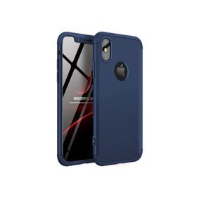 Microsonic Apple iPhone X Lacivert Double Dip 360 Protective Kılıf