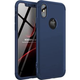 Microsonic Apple iPhone X Lacivert Double Dip 360 Protective Kılıf