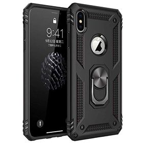 Microsonic Apple iPhone X Military Ring Holder Siyah Kılıf