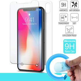 Microsonic Apple Iphone X Ön Arka Nano Cam Kırılmaz Film Cep Telefonu Ekran Koruyucusu