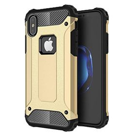 Microsonic Apple iPhone X Rugged Armor Gold Kılıf